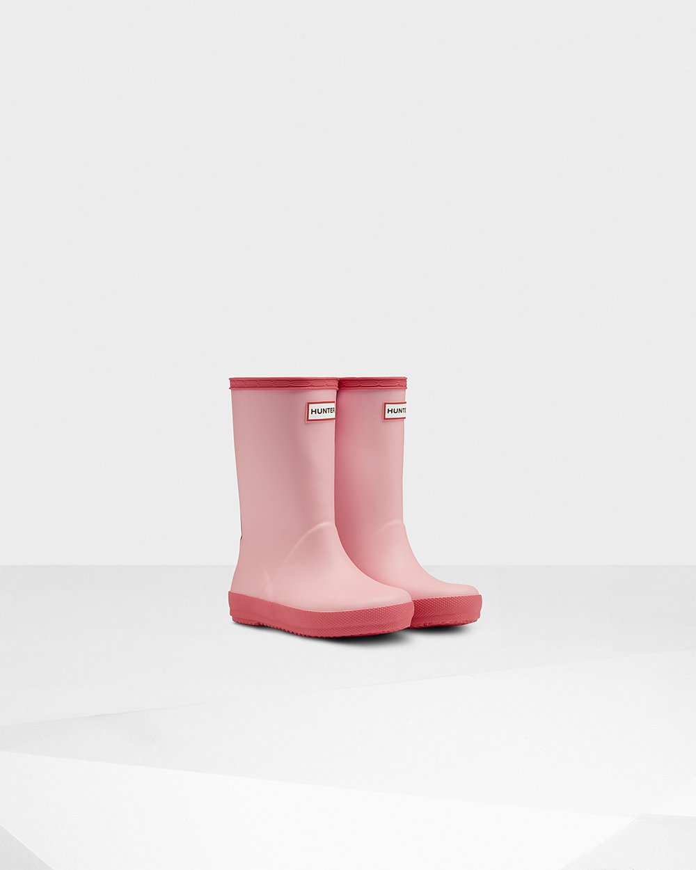 Hunter Original First Classic Rain Boots - On Sale Kids Pink - SWEQRH756